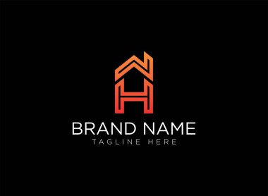 H Letter Emlak logo tasarım-gayrimenkul logosu
