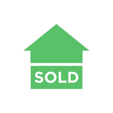 Ev satıldı işareti simgesi