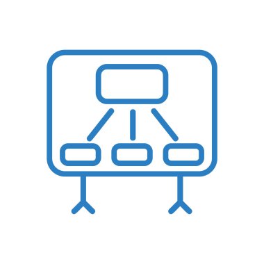 Eğitim tahtası minimal doğrusal simge-vektör
