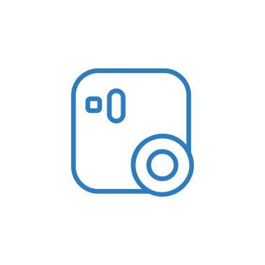 Beyaz kamera simgesi vektör