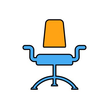 sandalye basit simgesi, vektör çizim