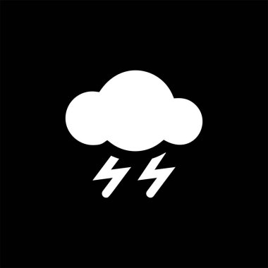 Bulut simge hattı-vektör beyaz