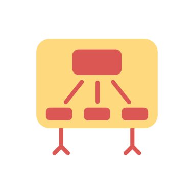 Eğitim tahtası minimal tek düz simge-vektör