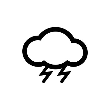 Bulut simge hattı-vektör beyaz