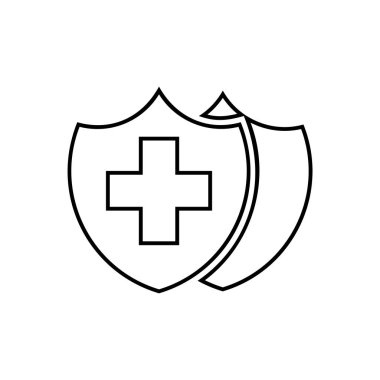 Tıbbi sağlık koruma simgesi-vektör
