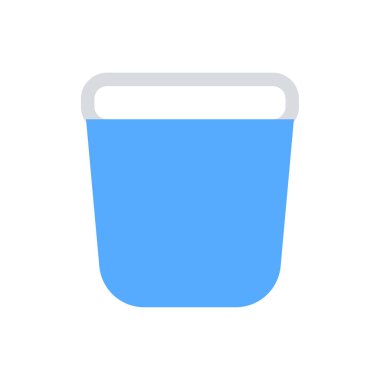 Düz alışveriş sepeti simgesi-vektör