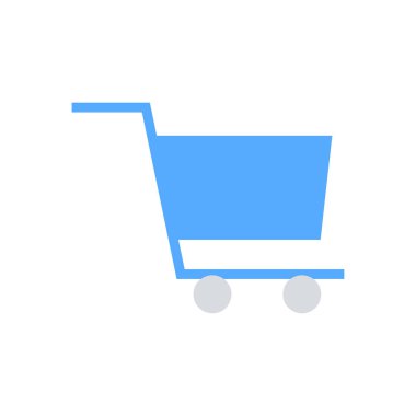 Alışveriş sepeti simgesi-düz sepeti simge vektör