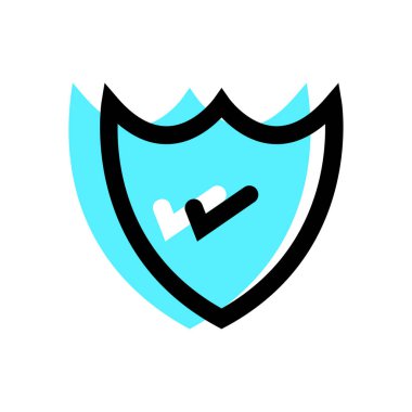 Onay işareti doğrusal dolgu simgesi-doğrusal dolgu simgesi vektör