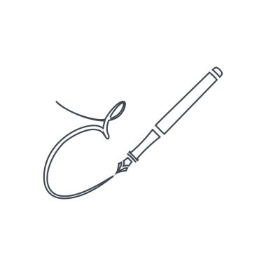 E-kalem simgesi, vektör illüstrasyon