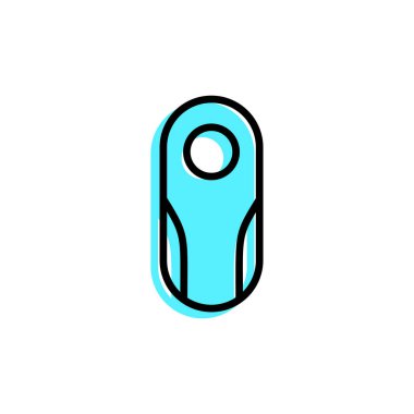 Beyaz kamera simgesi vektör