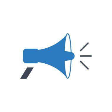 E-ticaret pazarlama simgesi vektör-mavi