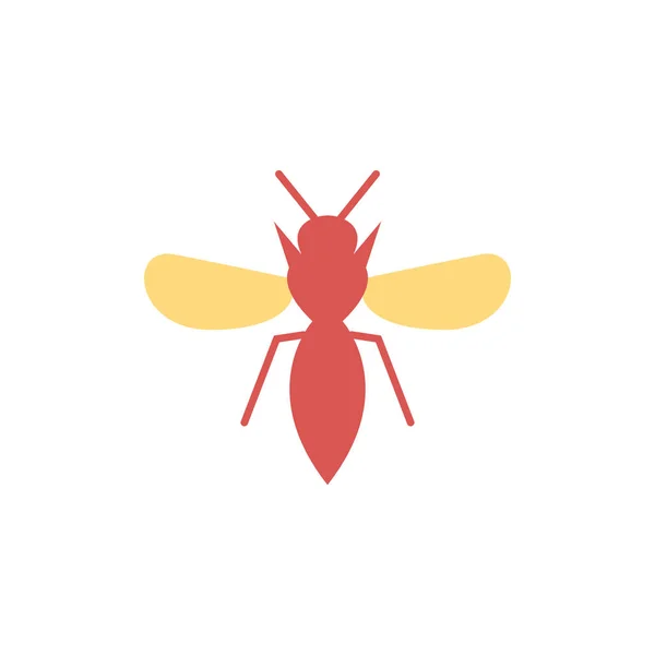 Icône Insecte Abeille Vecteur — Image vectorielle