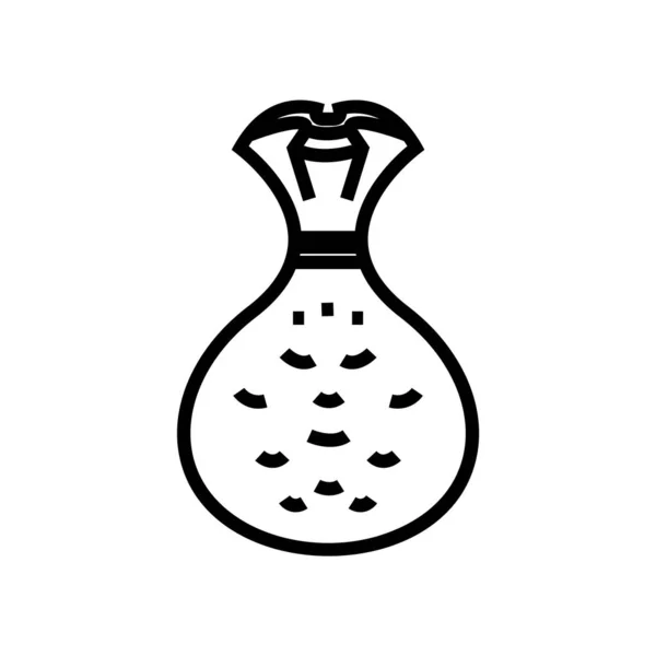 Icono Bolsa Dinero Vector — Vector de stock