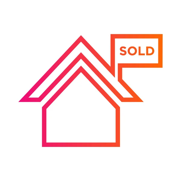 Σύμβολο Πώλησης Σπιτιού — Διανυσματικό Αρχείο