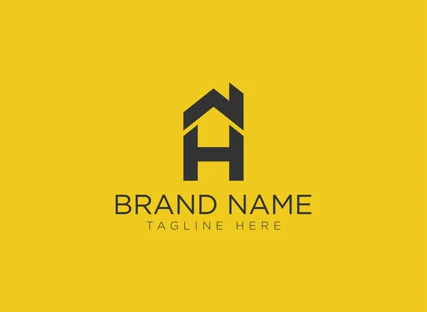 H Letter Emlak logo tasarım-gayrimenkul logosu