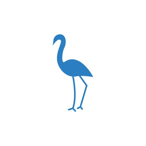 Flamingo Ikon Vektor Sablon Regisztráció — Stock Vector