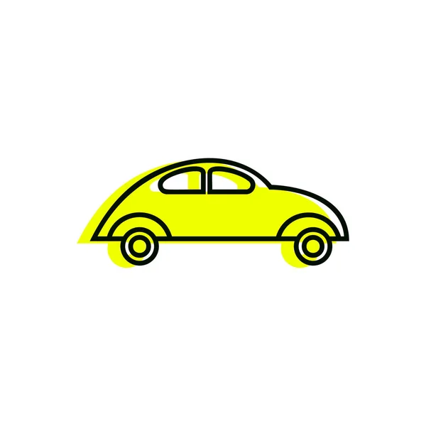 Ikona Auto Vektorové Ilustrace — Stockový vektor