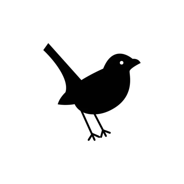 Bird Ikon Lakás Illusztráció Madár Vektor Jel Vector — Stock Vector