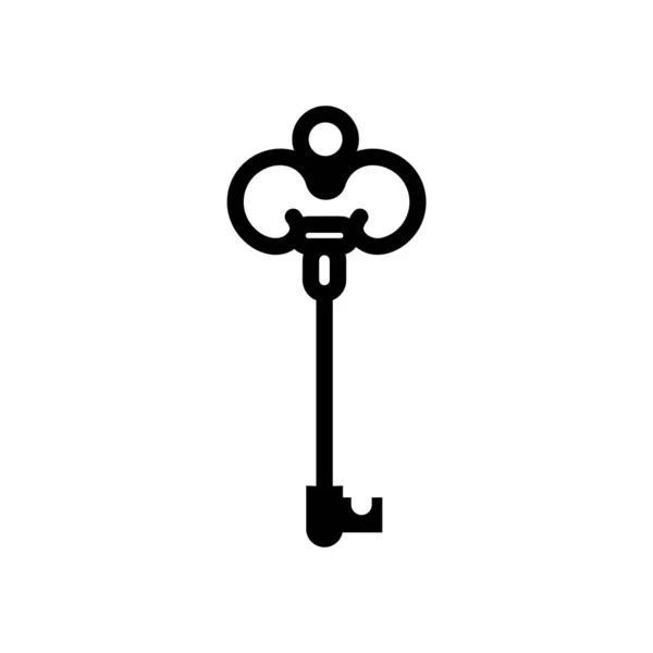 Keys Icon Safe Protection Sign Vector Black — Stock Vector
