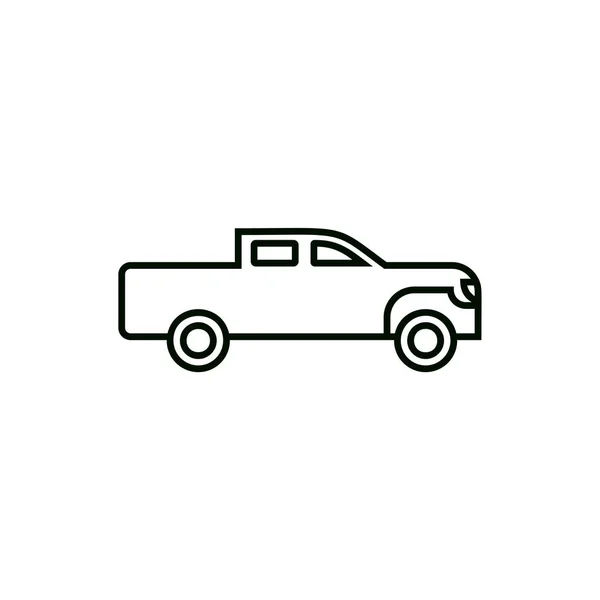 Pickup Car Icon Vector Illustration — Stock Vector