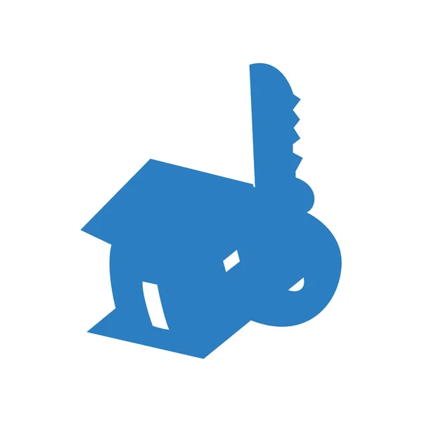 House Key Icon Vector — Stock Vector