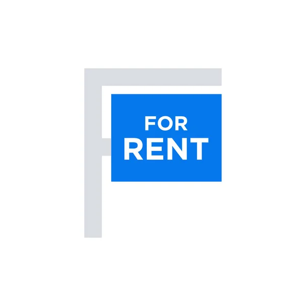 Rent Sign Für Rent Icon Vector Wohnung — Stockvektor