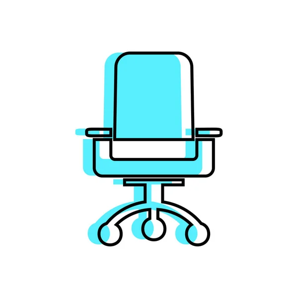 Chair Simple Icon Vector Illustration — Stock Vector