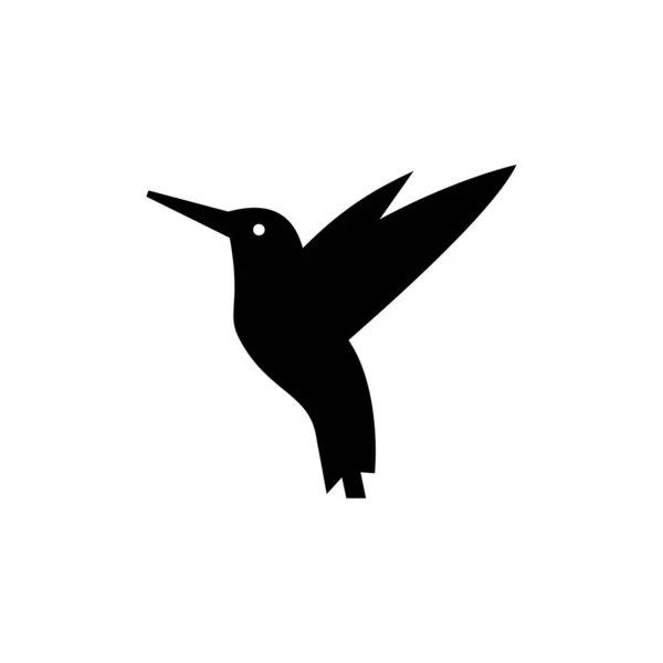 Vogel Ikone Flach Abbildung Des Vogelvektorzeichensymbols Vektor — Stockvektor