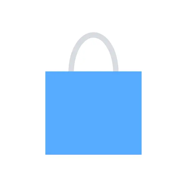 Shopping Bag Commercial Flat Icon Vector — Stock Vector