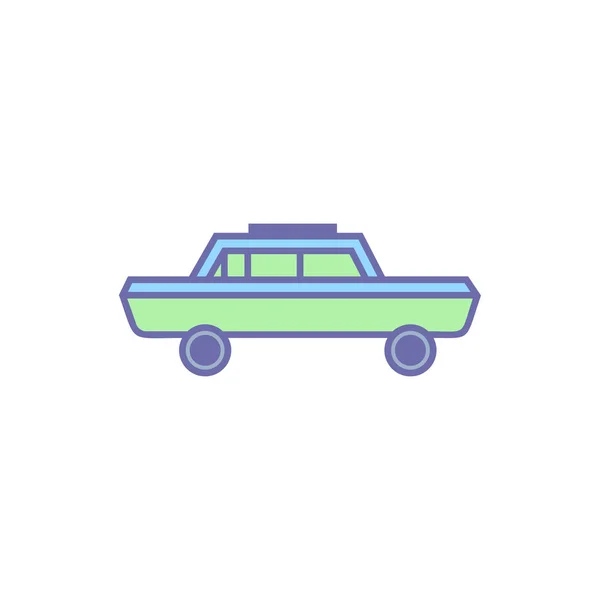 タクシーの車のアイコン ベクターイラスト — ストックベクタ