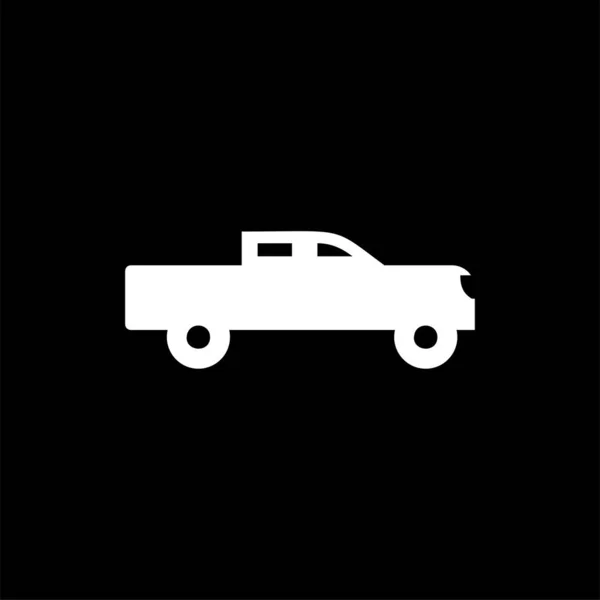 Pickup Auto Icona Illustrazione Vettoriale — Vettoriale Stock