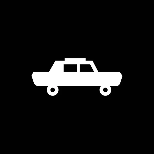 Taxi Auto Symbol Vektor Illustration — Stockvektor