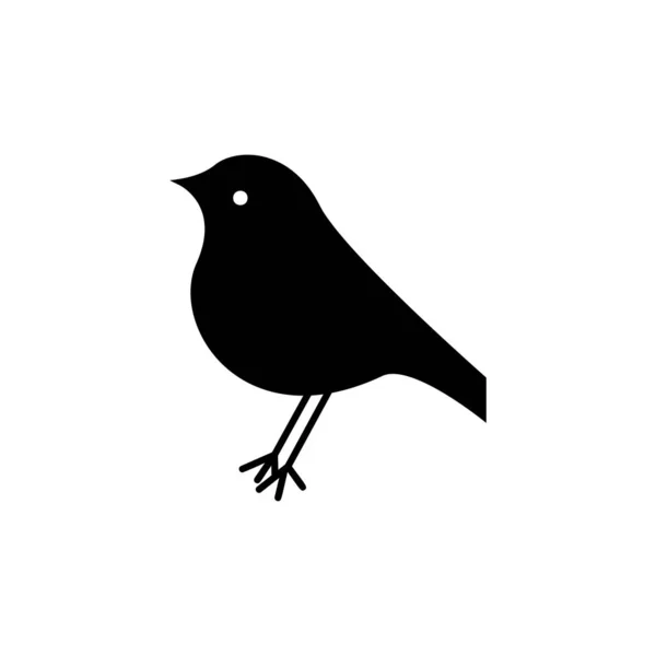 Птичья Икона Плоская Иллюстрация Символа Вектора Птицы Вектор — стоковый вектор
