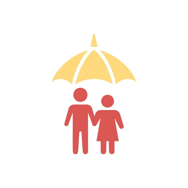 Vektor Familj Försäkring Icon Vektor — Stock vektor