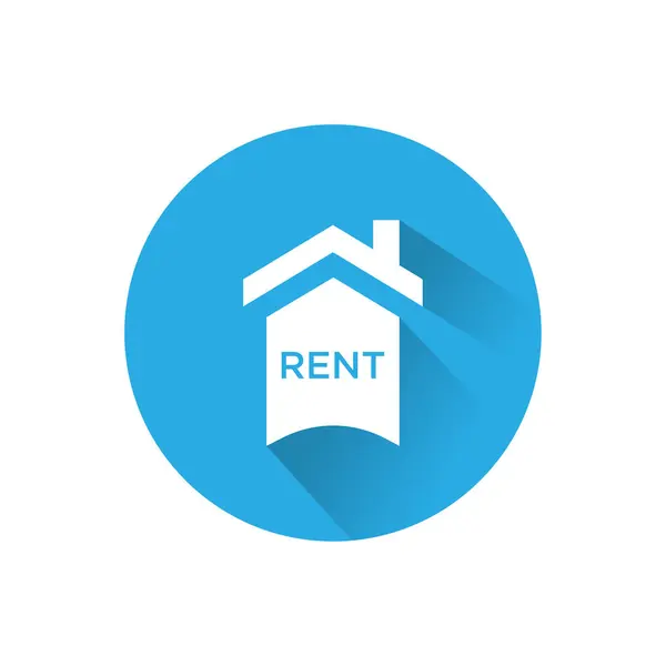 Huis Huur Sign Icon Vector Flat House Rent Sign — Stockvector