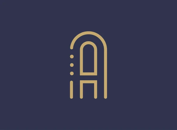 Carta Luxo Logotipo Design Identidade Elegante —  Vetores de Stock