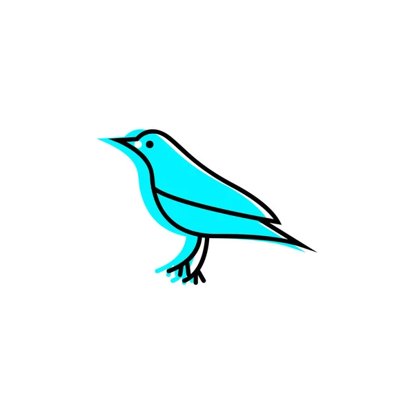 Bird Icon Flat Illustration Bird Vector Sign Symbol Vector — Stock Vector