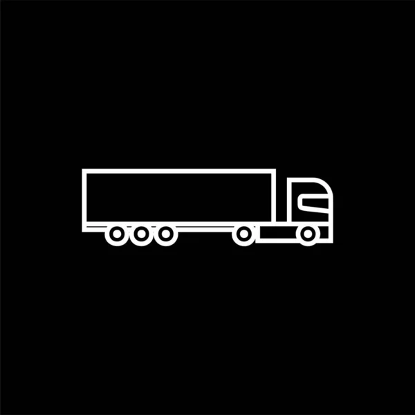 Camión Icono Vector Signo Transporte — Archivo Imágenes Vectoriales