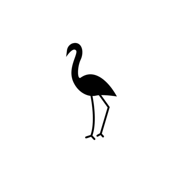 Modelo Vetor Ícone Flamingo Sinal —  Vetores de Stock