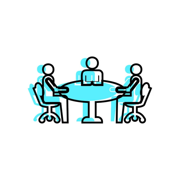 Εικονίδιο Επαγγελματικής Σύσκεψης Σύμβολο Διάνυσμα Επιχειρηματική Συμβουλευτική — Διανυσματικό Αρχείο