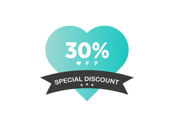 Desconto Promoção Venda Cartaz Brilhante Banner Anúncios Valentine Day Sale — Vetor de Stock