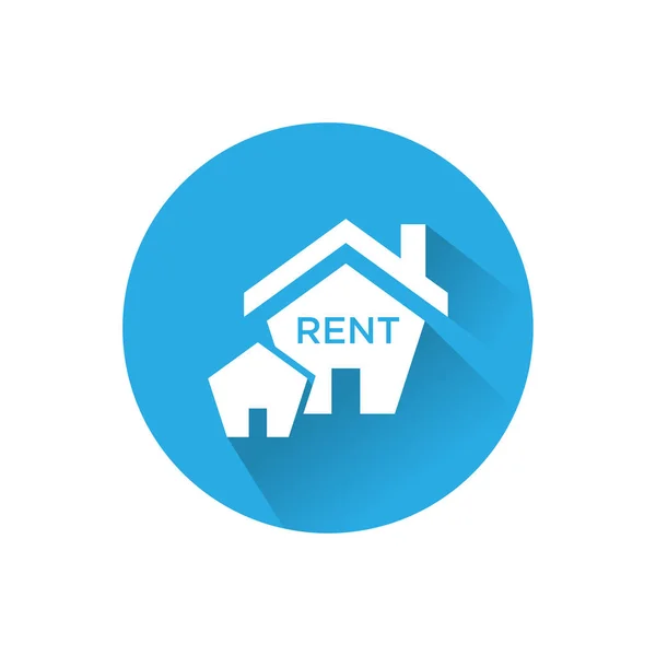 Huis Huur Sign Icon Vector Flat House Rent Sign — Stockvector