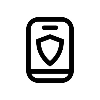 Mobil Güvenlik simgesi-akıllı telefon koruma işareti