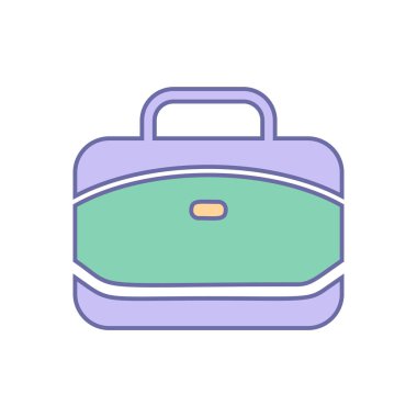 Ofis çantası simge vektör-çanta işareti