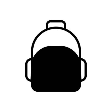 Çanta işareti simge vektör-sırt çantası işareti