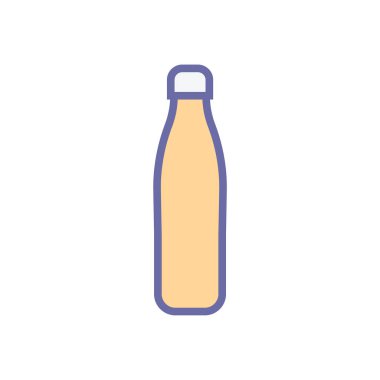 Şişe işareti simgesi-plastik şişe simgesi illüstrasyon