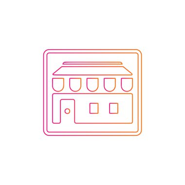 Mağaza simgesi-alışveriş simgesi vektör