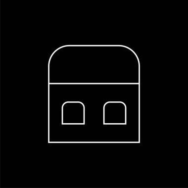 Ana sayfa simgesi-ev işareti vektör-anahat