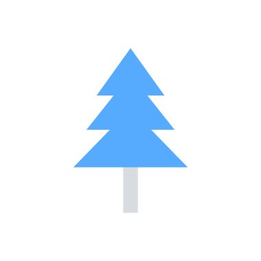 Noel ağacı simgesini illüstrasyon