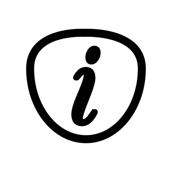 Information Icon vector illustration in linear style isolated on the white background